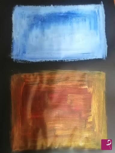 quadri in vendita online - Collezione 100 x 70 Tra cielo e terra omaggio a Rothko Lovisi Valter dipinto pezzo unico 