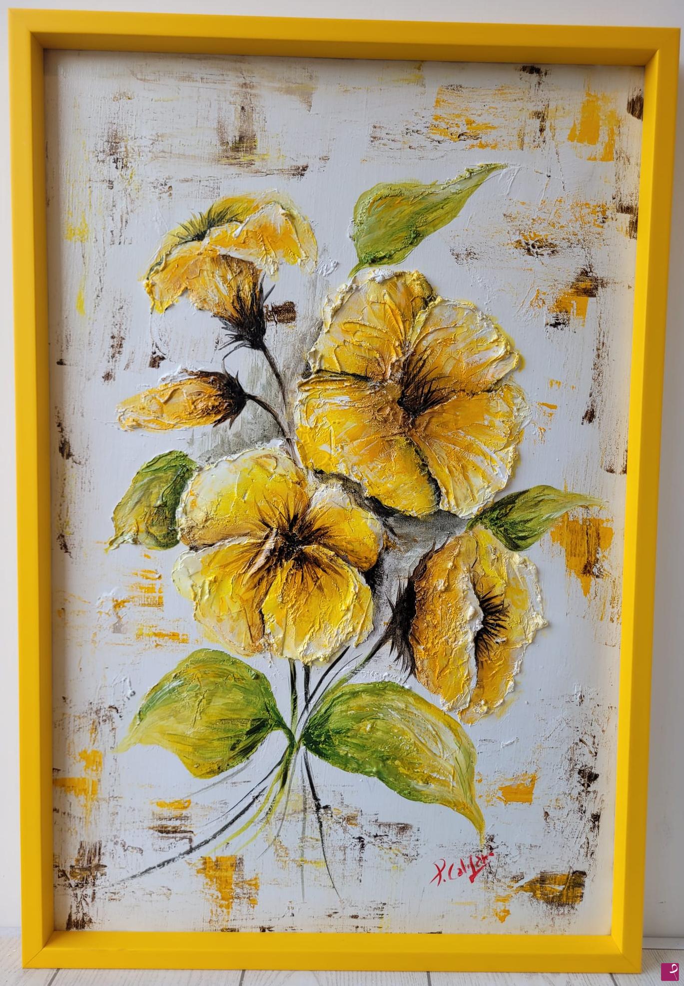 quadri in vendita online - Collezione "Rapsodia floreale" 