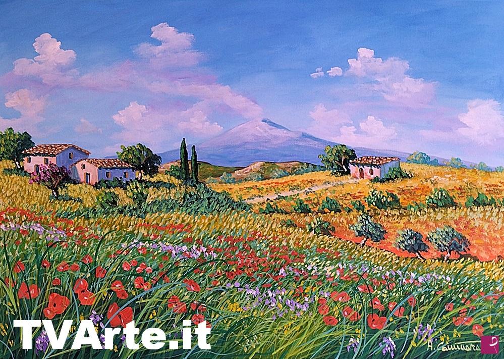 quadri in vendita online - Colline del sud 