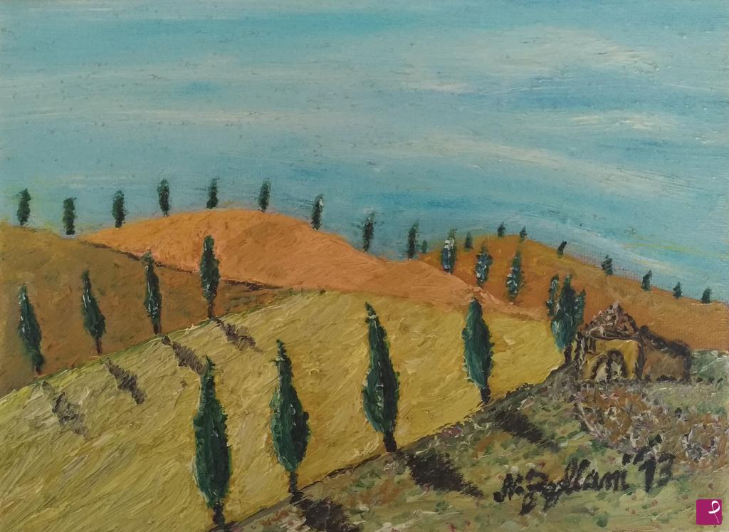 quadri in vendita online - Colline toscane