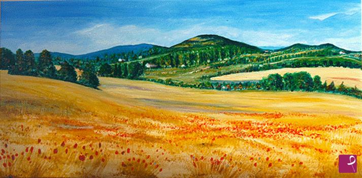 quadri in vendita online - Colline Toscane