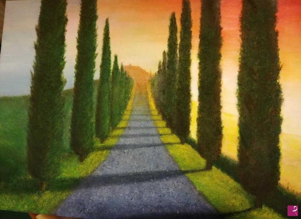 quadri in vendita online - Colline toscane