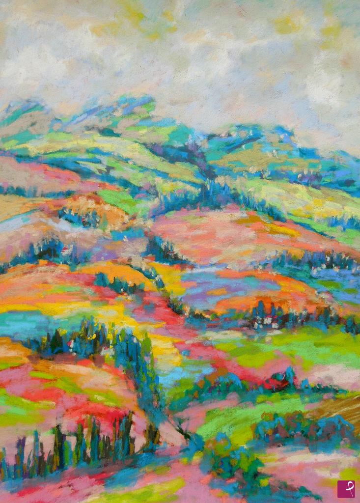 quadri in vendita online - Colline toscane d'estate - 231