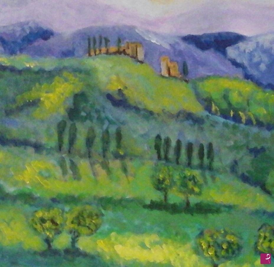quadri in vendita online - colline verdi