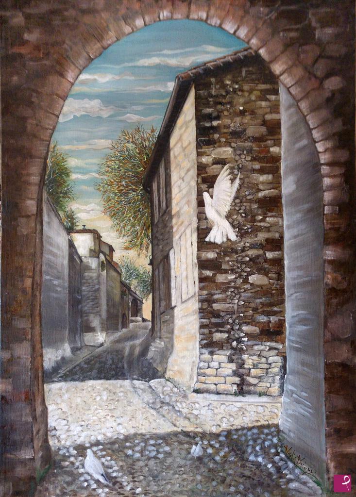 quadri in vendita online - Colombe ad Avignone.