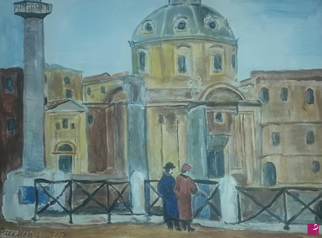quadri in vendita online - Colonna trionfale