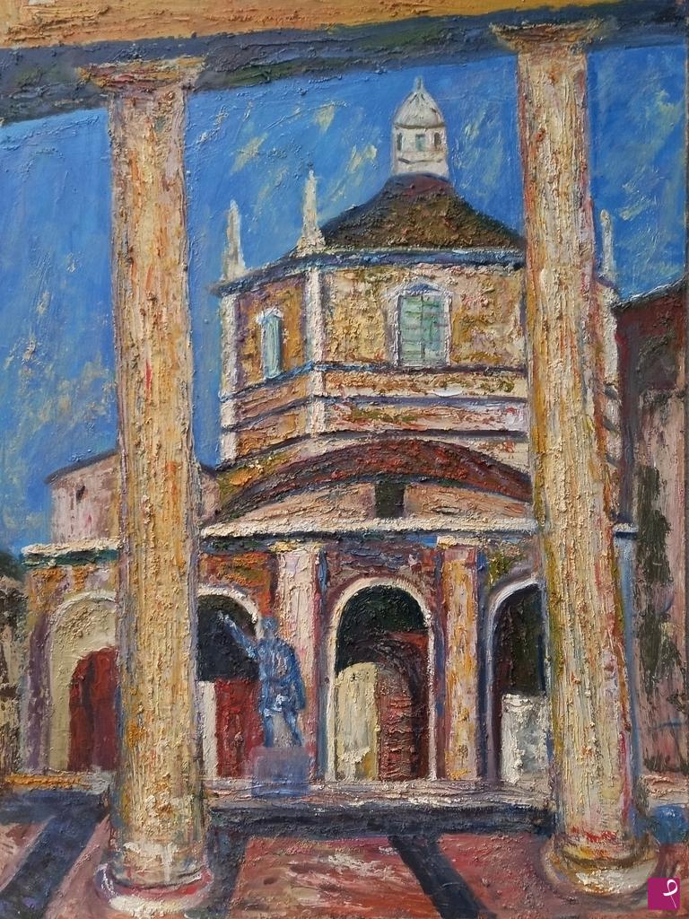 quadri in vendita online - Colonne di San Lorenzo. Milano