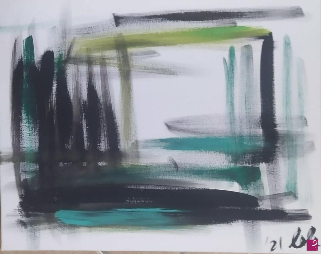quadri in vendita online - color green session