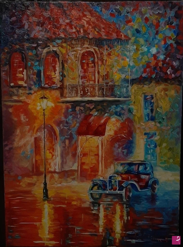 quadri in vendita online - Colorful Night