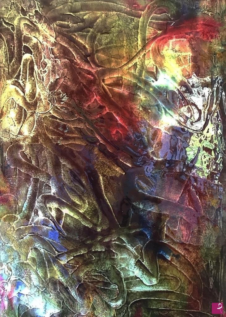 quadri in vendita online - Colori brillanti 05 su gesso