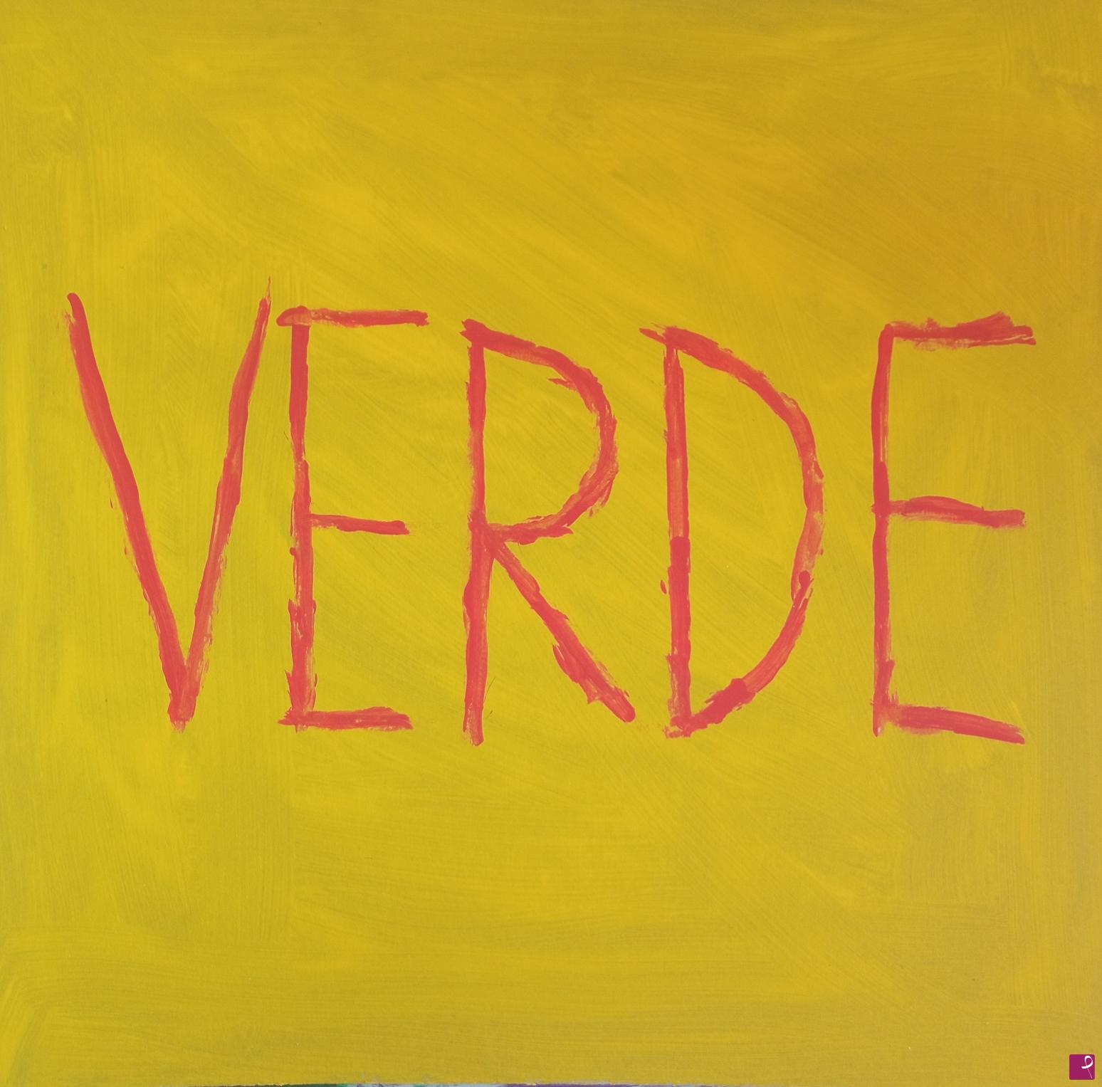 quadri in vendita online - Colori confusi (serie) verde
