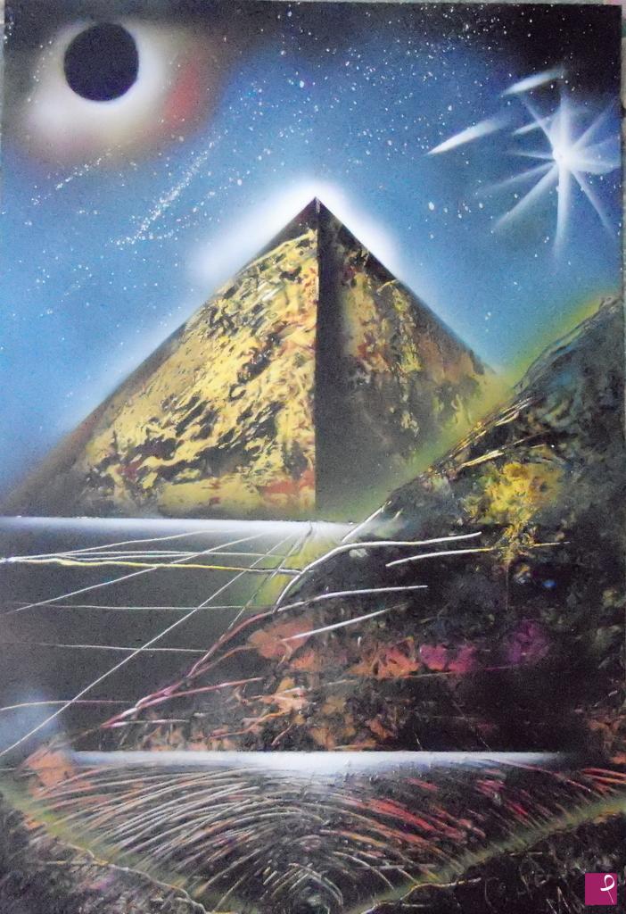 quadri in vendita online - colori di piramide
