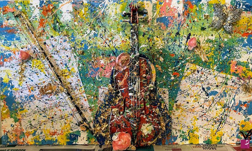 quadri in vendita online - "Colori e Musica - Il mio omaggio a Vivaldi"