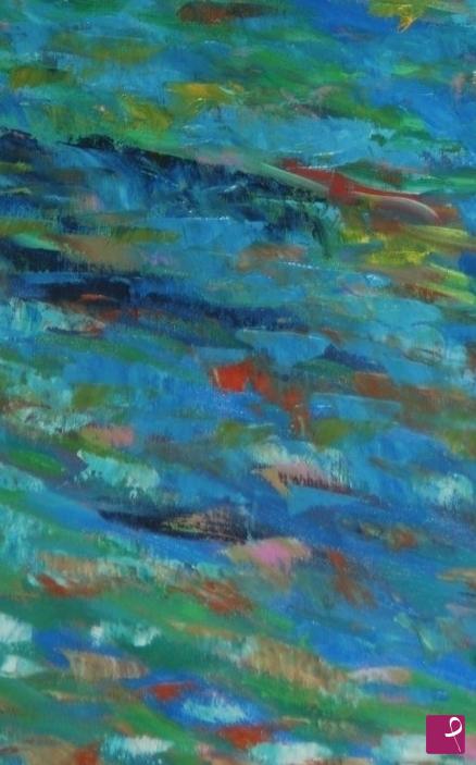 quadri in vendita online - colori e riflessi sull'acqua