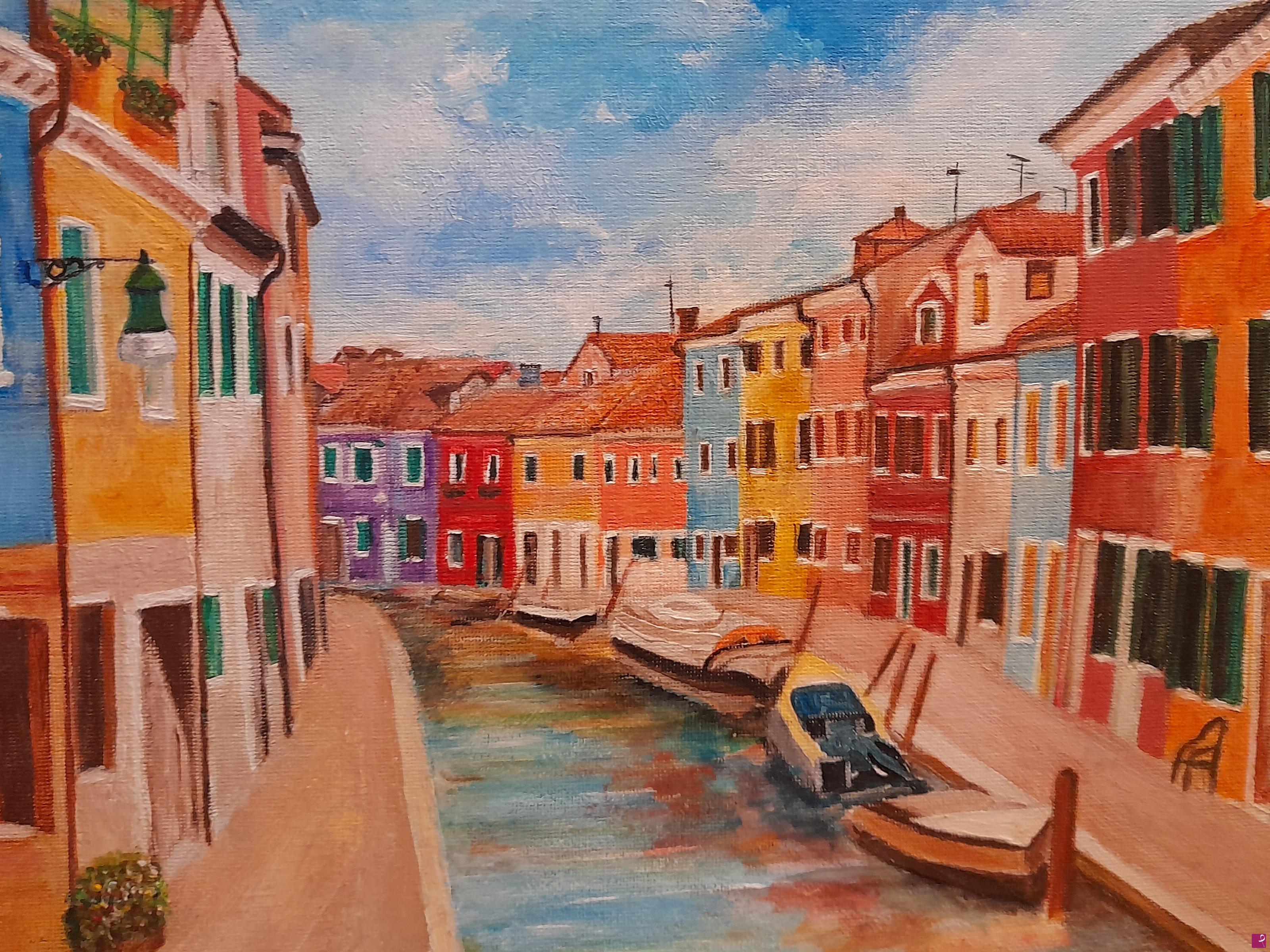 quadri in vendita online - Colori in paese