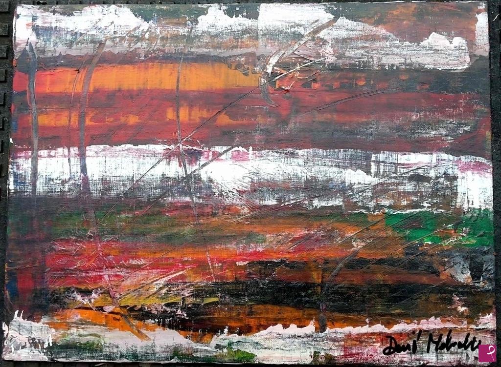 quadri in vendita online - colors and scratches n.1 colori acrilici su telato 30x40 - Maggio 2016