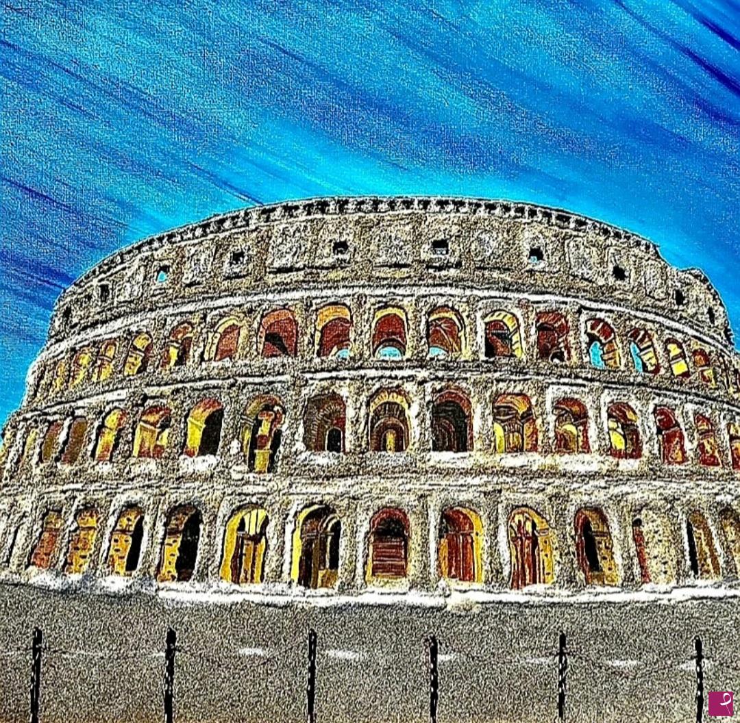 quadri in vendita online - Colosseo a modo mio 