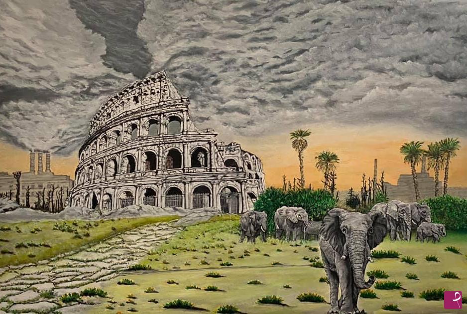 quadri in vendita online - Colosseo Apocalisse 