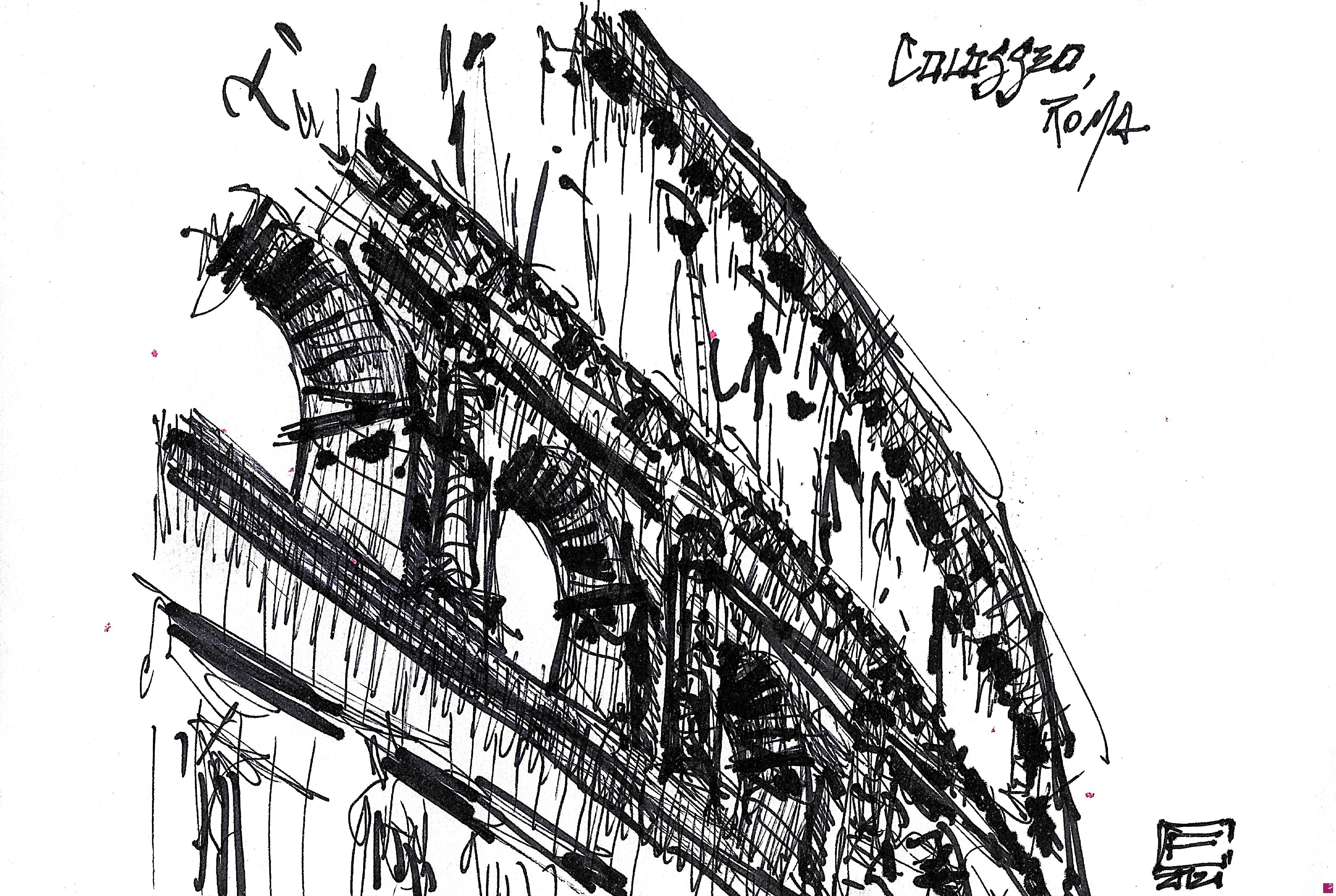 quadri in vendita online - Colosseo (scorcio)