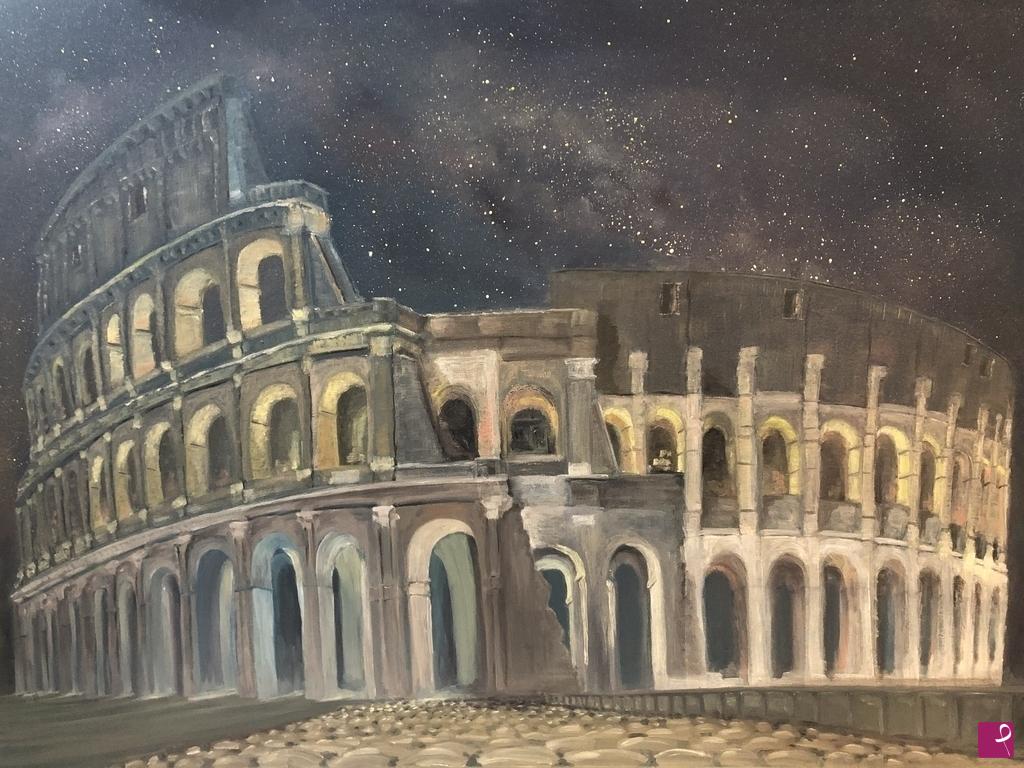 quadri in vendita online - Colosseum under the stats