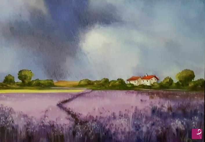 quadri in vendita online - Coloured landscape 02/20