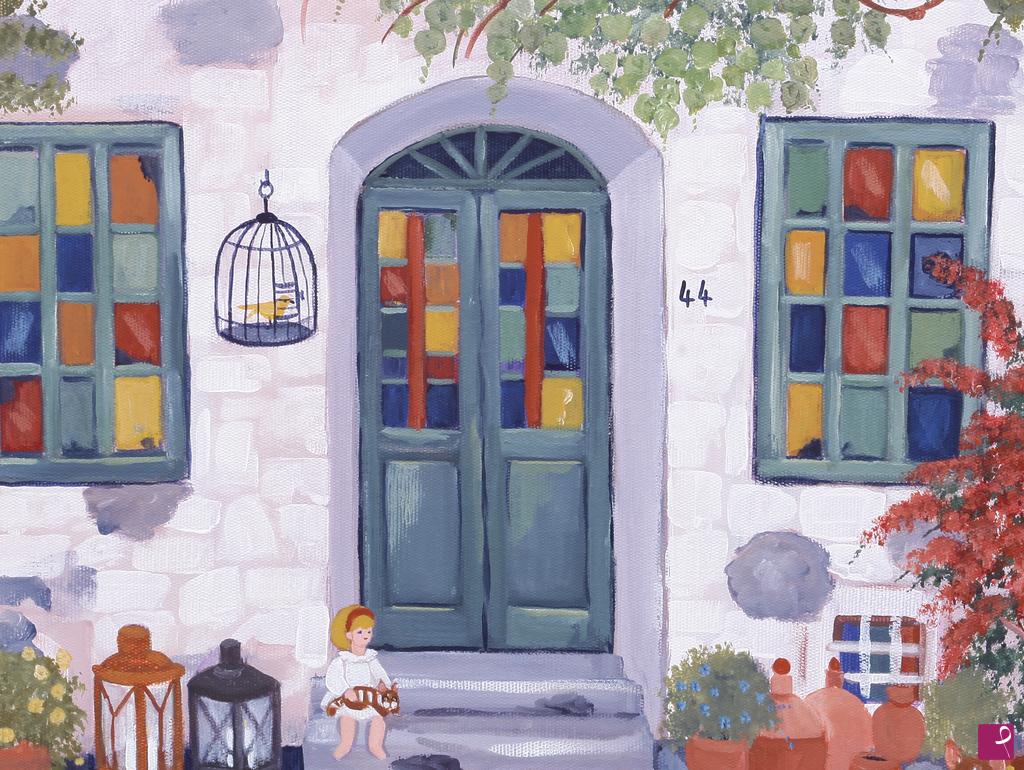 quadri in vendita online - Colourful door