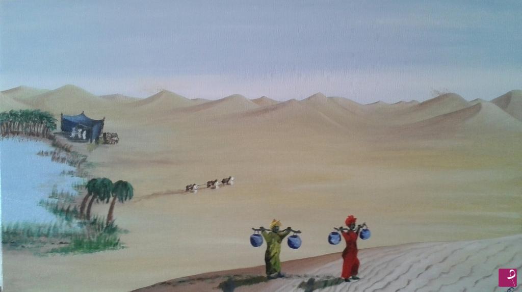quadri in vendita online - COME ACQUA NEL DESERTO