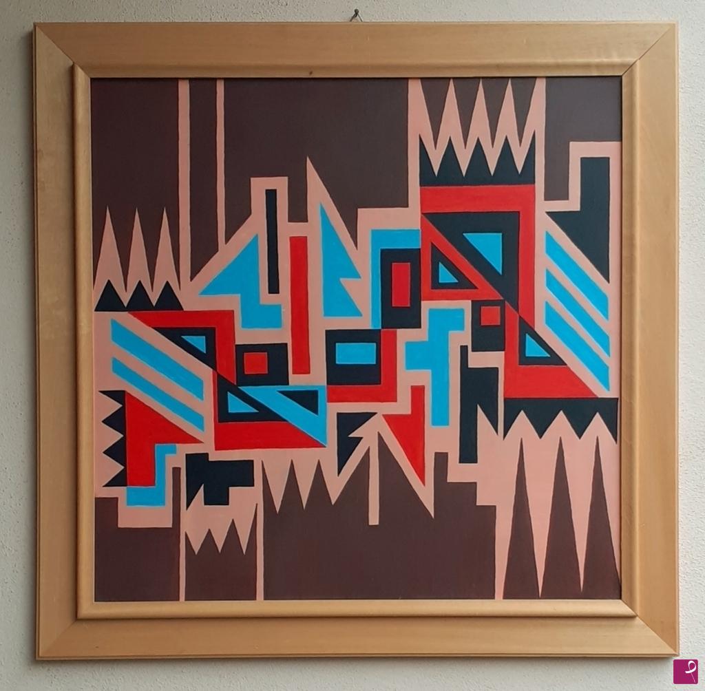 quadri in vendita online - Composizione astratta geometrica / Geometric abstract composition 