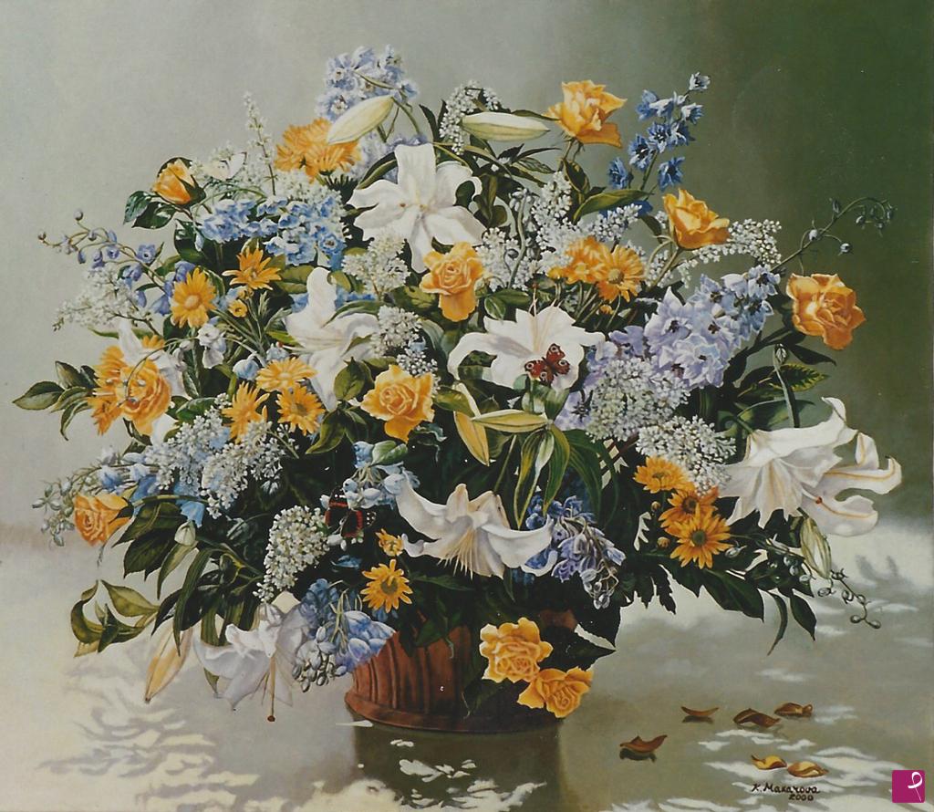 quadri in vendita online - Composizione con fiori