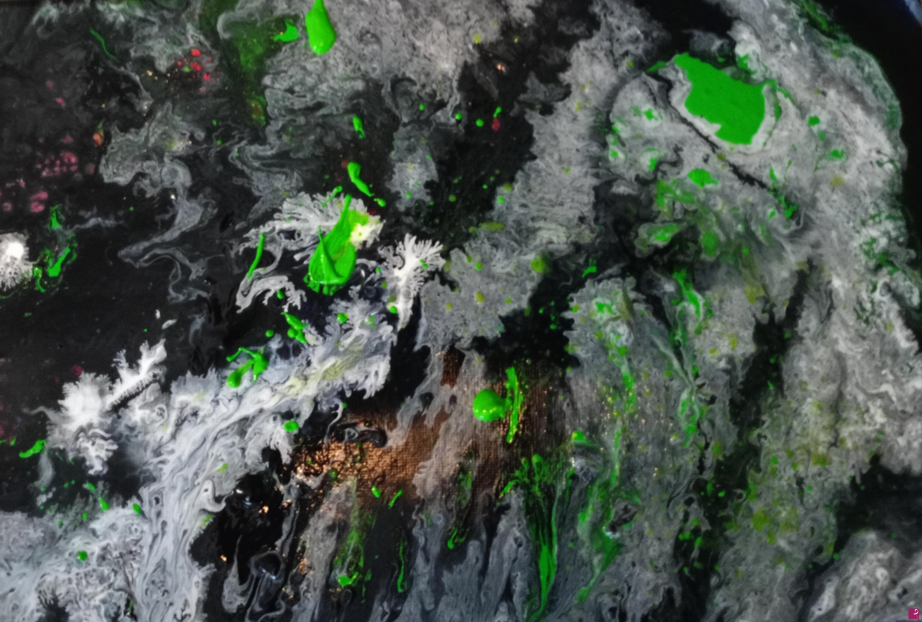 quadri in vendita online - Composizione fluid painting vai su mal di stomaco
