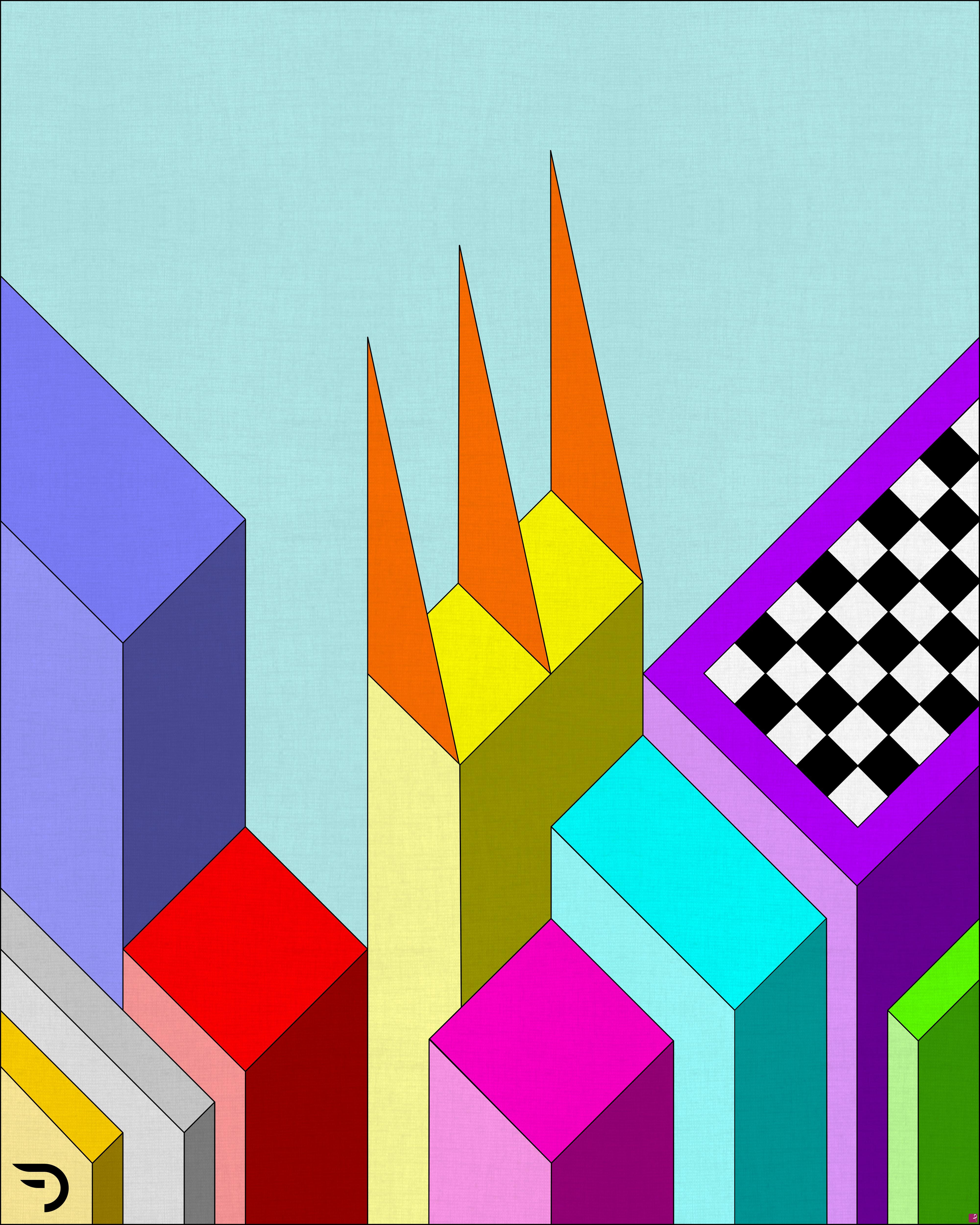 quadri in vendita online - Composizione geometrica 