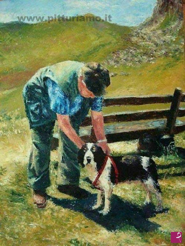 quadri in vendita online - Con il mio cane