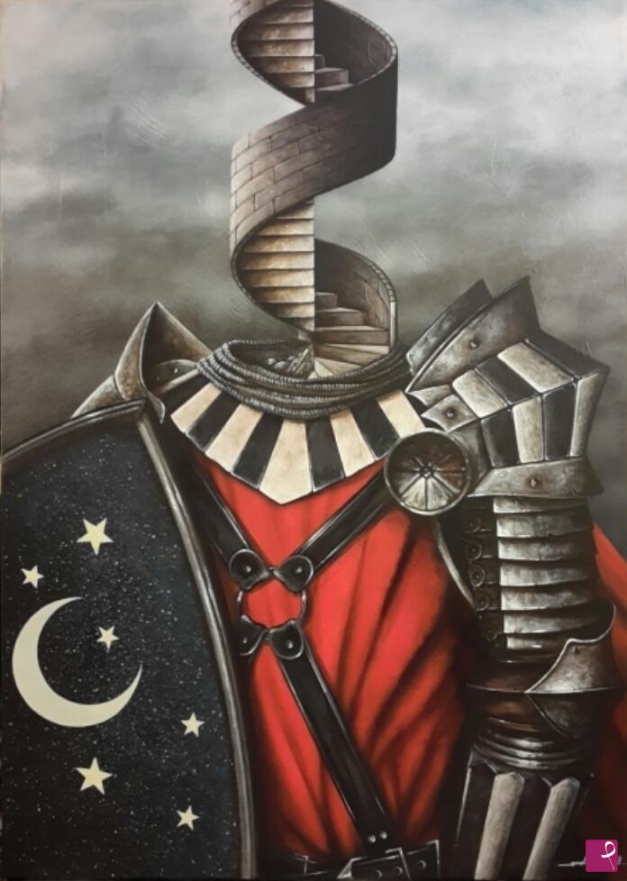 quadri in vendita online - CON LA TESTA TRA LE NUVOLE