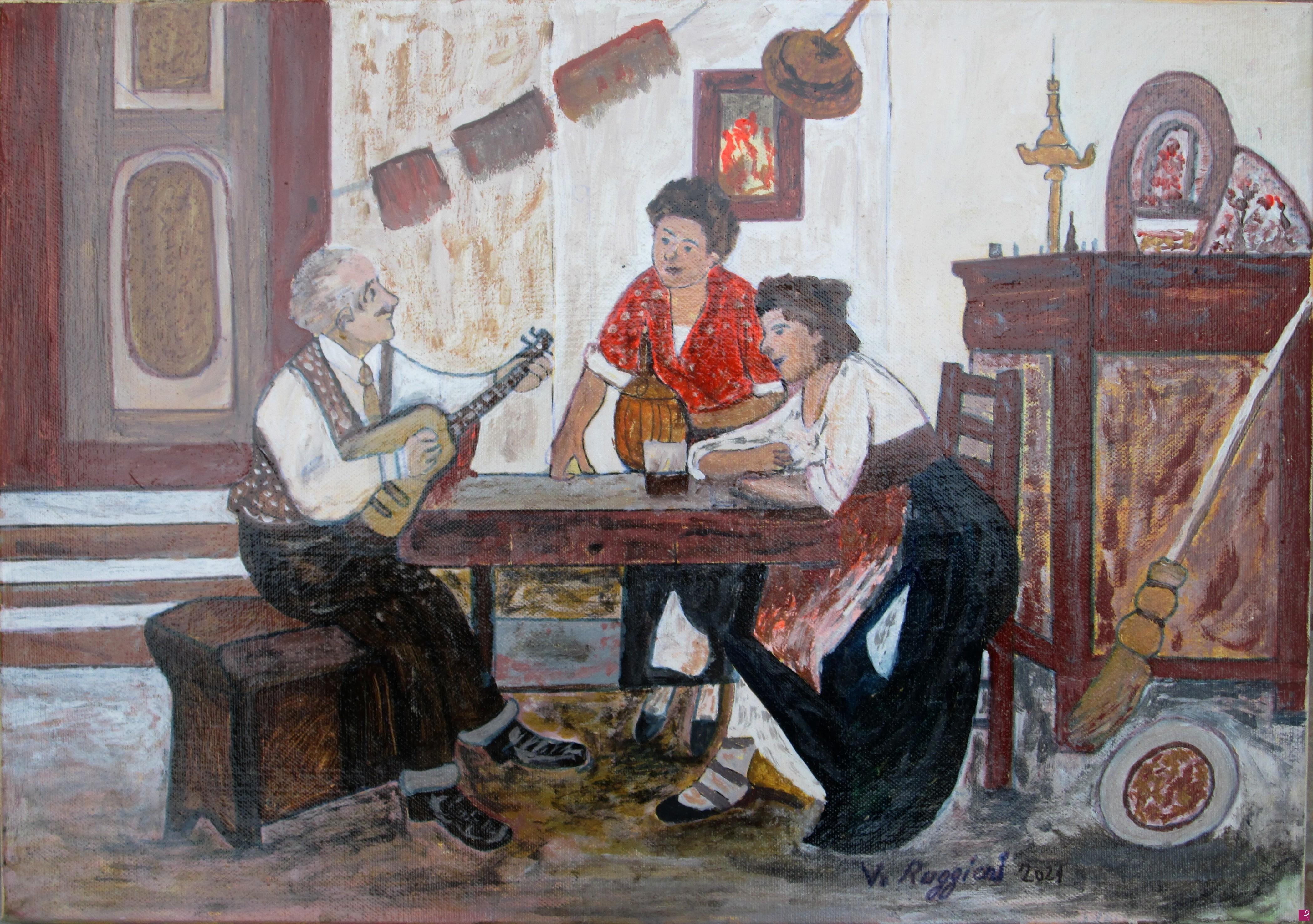 quadri in vendita online - CONCERTINO DOMESTICO