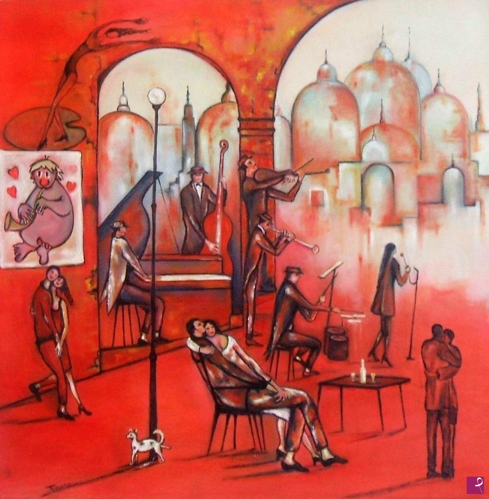 quadri in vendita online - Concerto blues