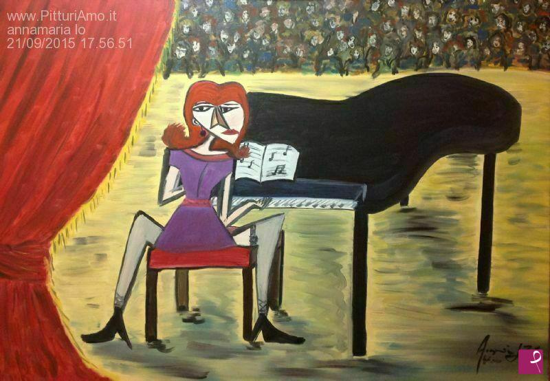 quadri in vendita online - Concerto di pianoforte
