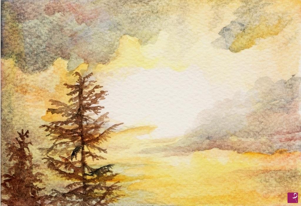 quadri in vendita online - Confienza_Un tramonto