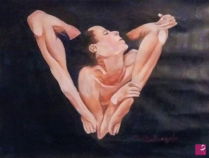 quadri in vendita online - contorsionista 2