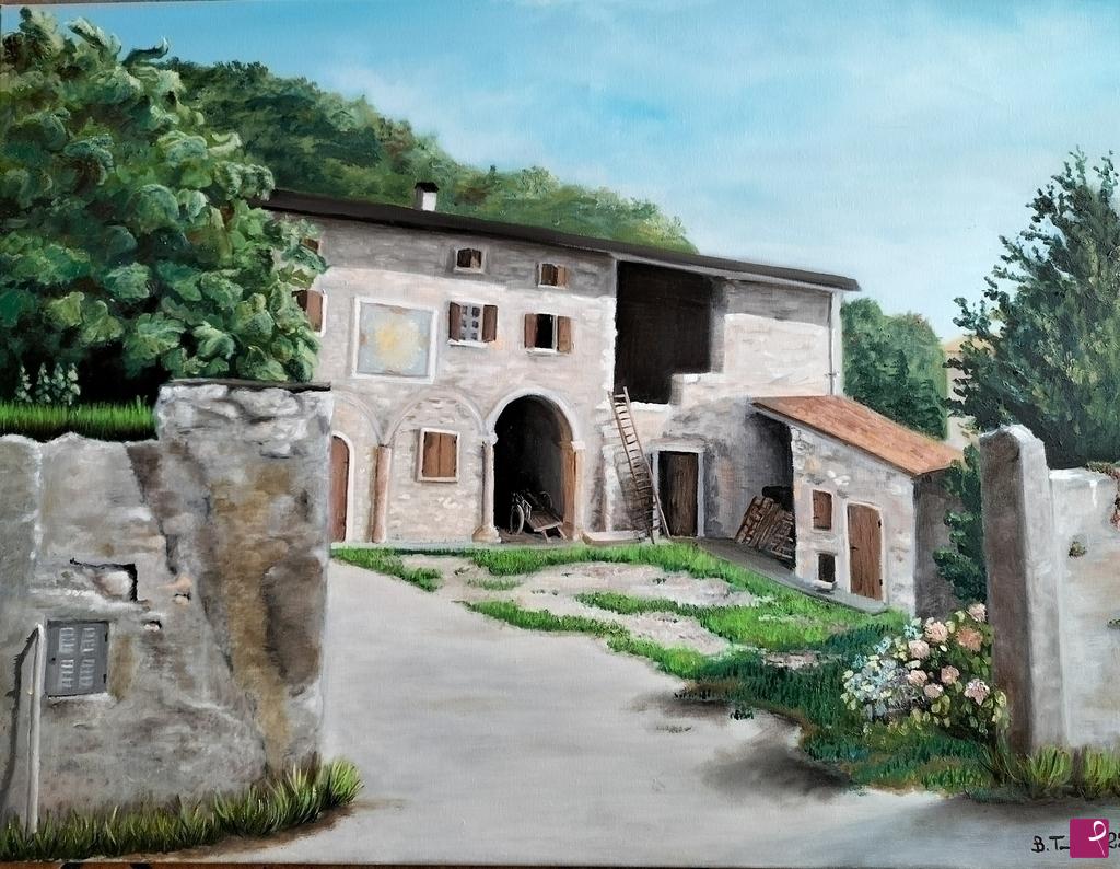 quadri in vendita online - Contrada in Lessinia