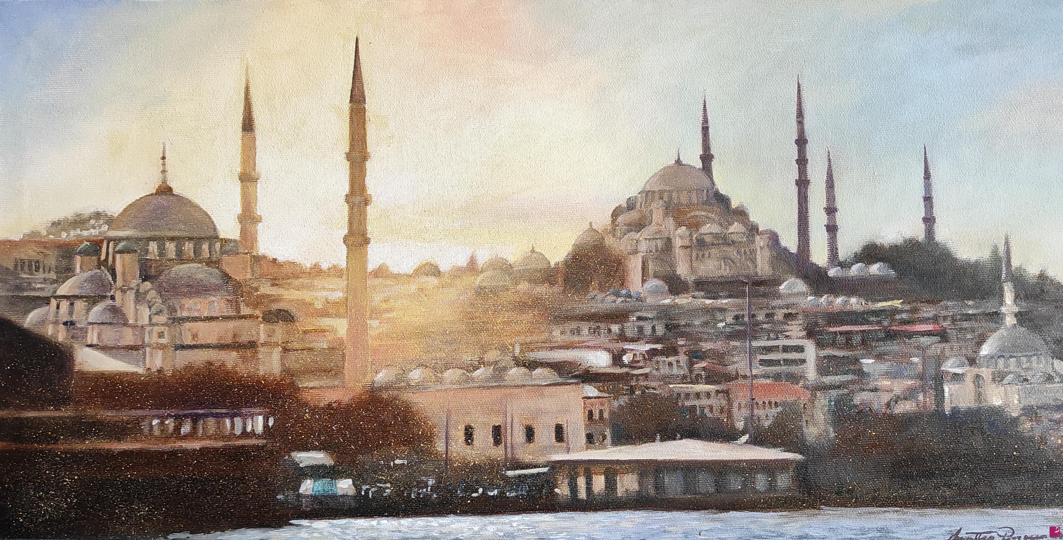 quadri in vendita online - Controluce Eminonu Istanbul 
