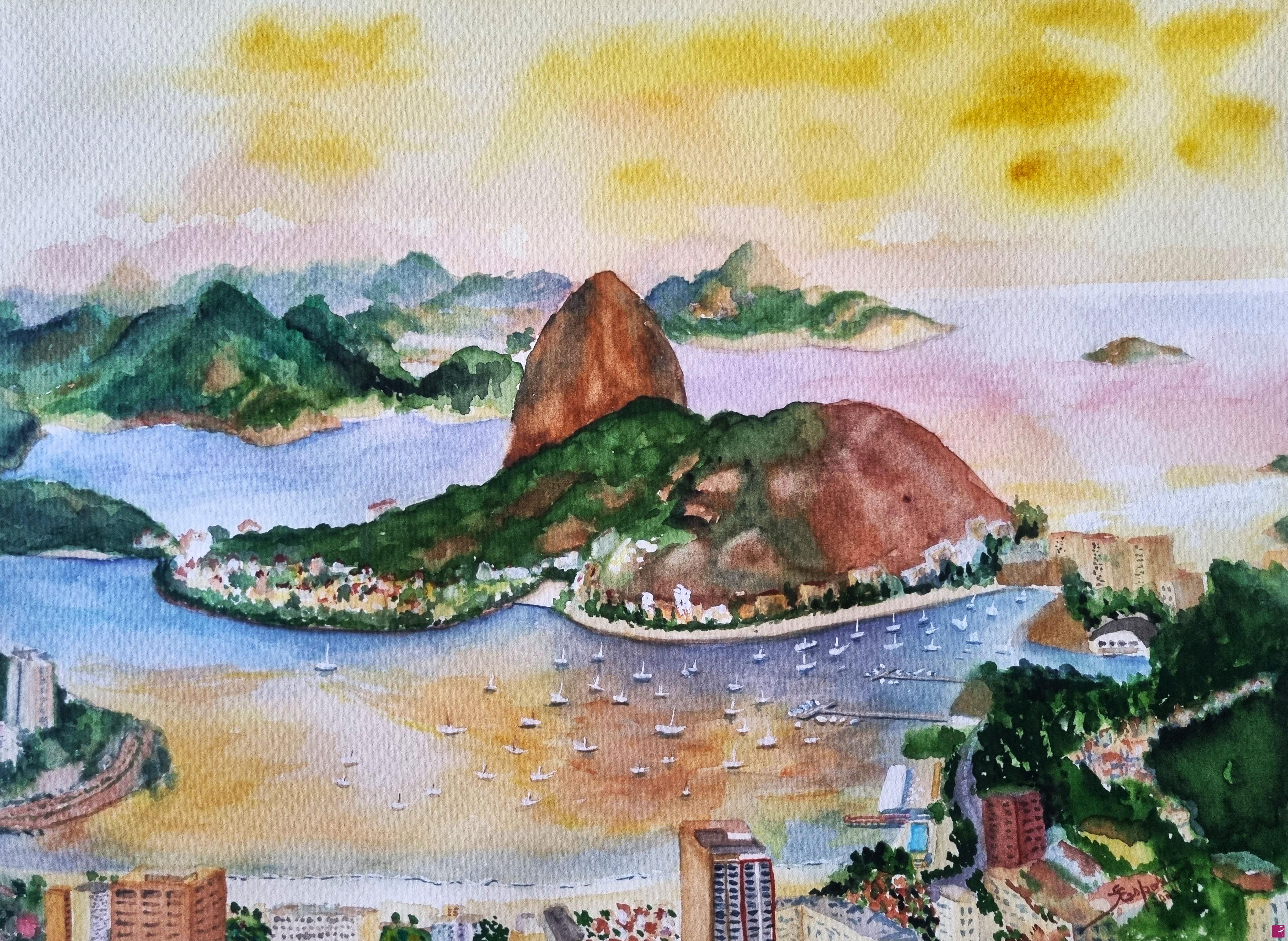 quadri in vendita online - Copacabana Pão de Açúcar