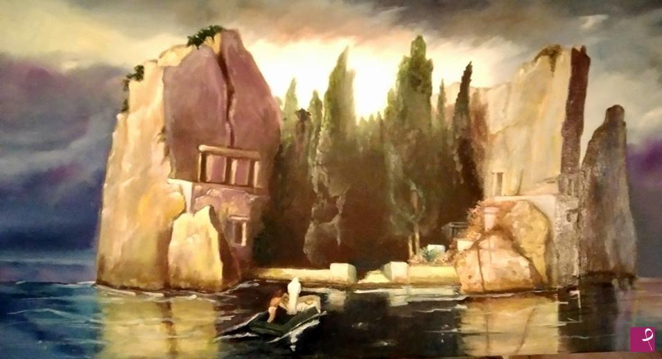 quadri in vendita online - COPIA BOCKLIN- L'ISOLA DEI MORTI