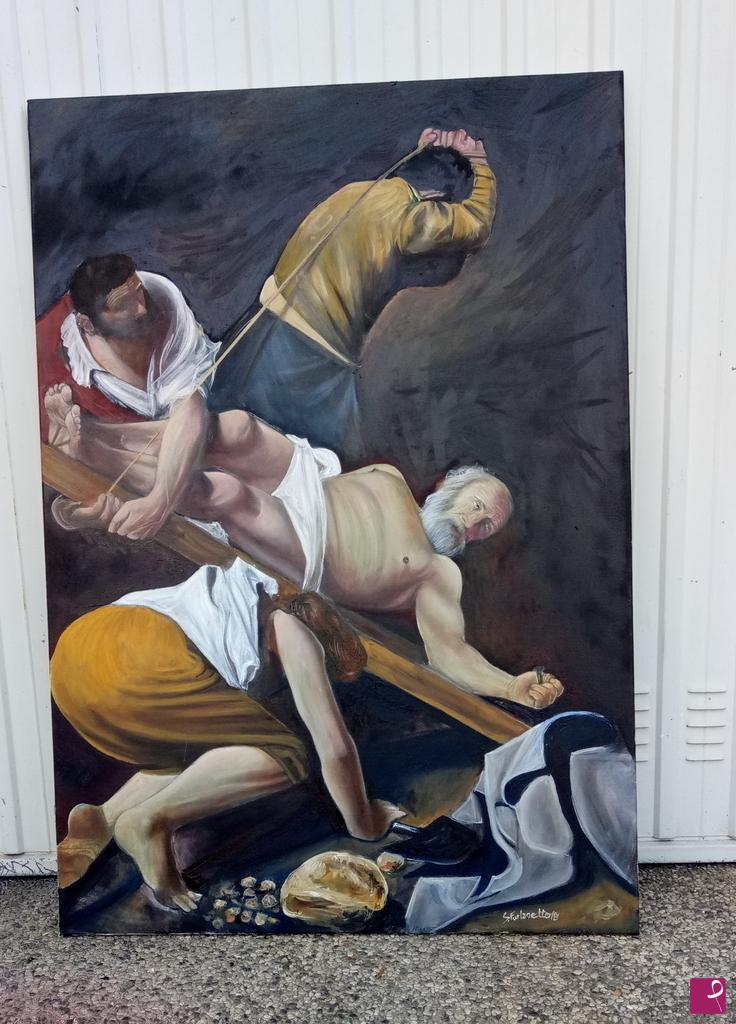 quadri in vendita online - copia caravaggio decollazione di san pietro