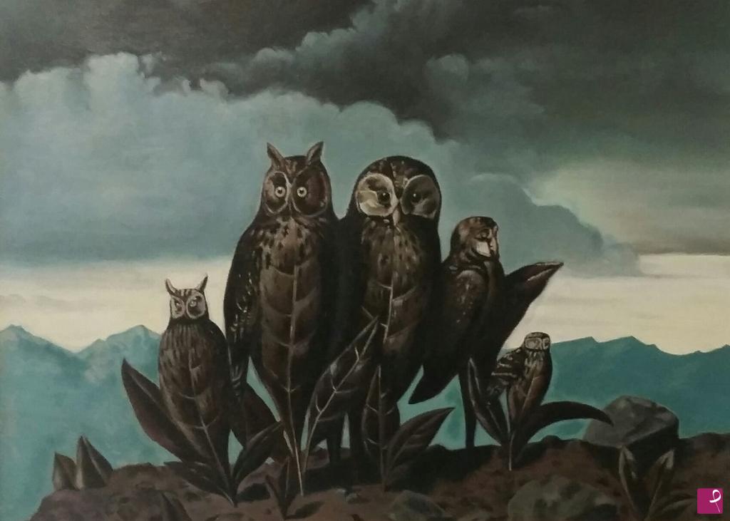 quadri in vendita online - Copia d'artista "I compagni della paura" di René Magritte