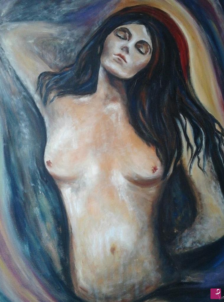 quadri in vendita online - Copia d'autore - Munch "Madonna" - Olio su Tela