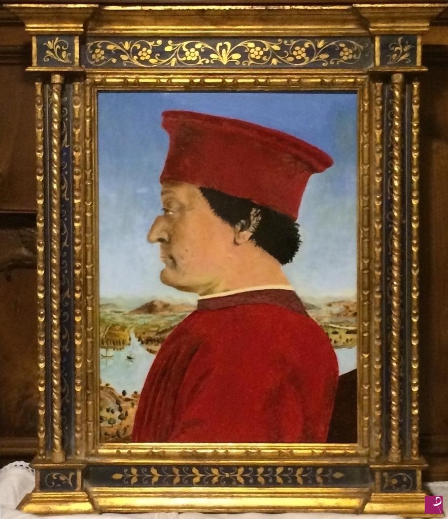 quadri in vendita online - Copia del Duca di Montefeltro dell'originale presente alla galleria Uffizi di Firenze