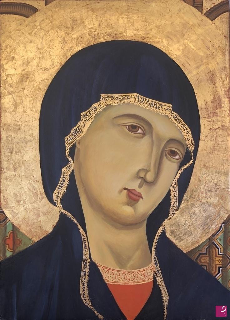 quadri in vendita online - Copia del particolare della Madonna Rucellai