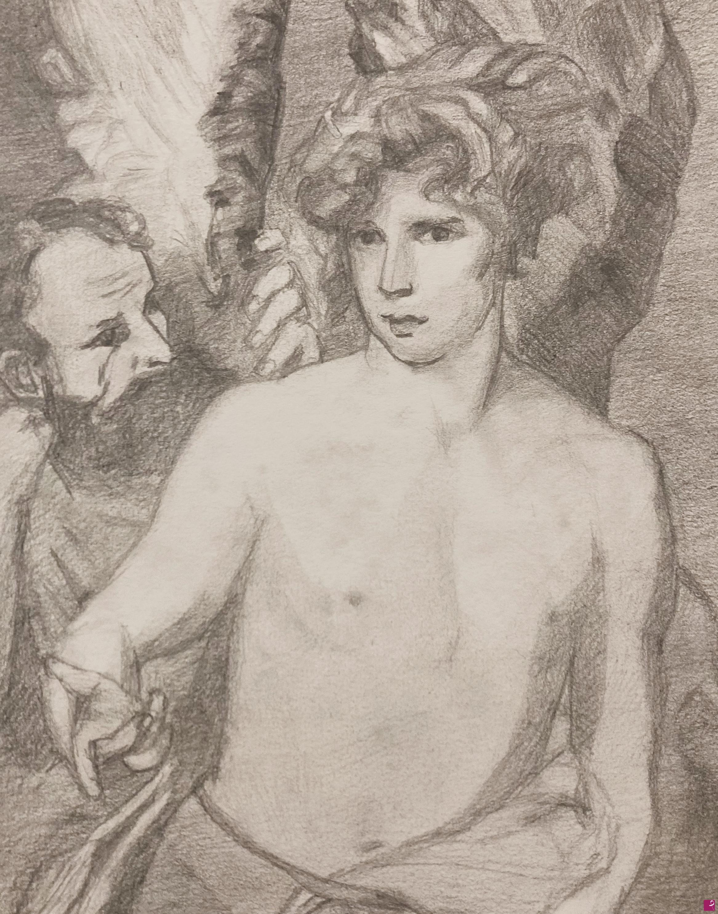 quadri in vendita online - Copia master del disegno :  Dedalo e Icaro