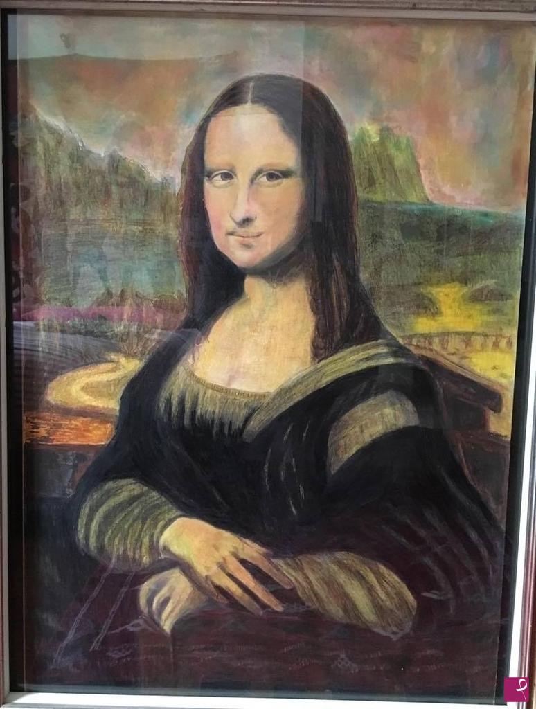 quadri in vendita online -  Copia omaggio al grande Maestro Leonardo da Vinci "Mona Lisa" . Seconda versione.
