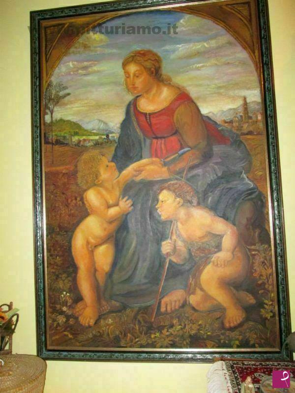quadri in vendita online - COPIA RAFFAELLO LA BELLA GIARDINIERA 1,28 X 0,83